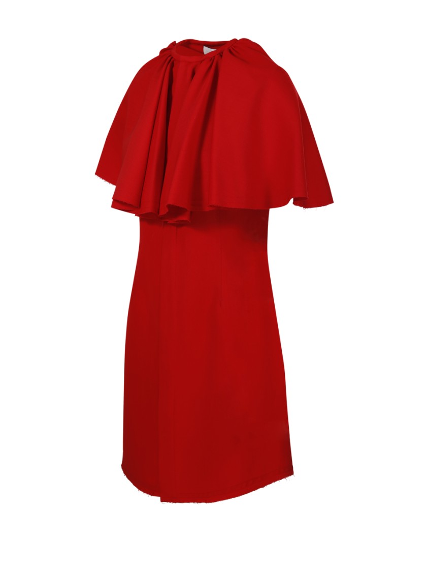 Ami Alexandre Mattiussi Mini Red Wool Dress
