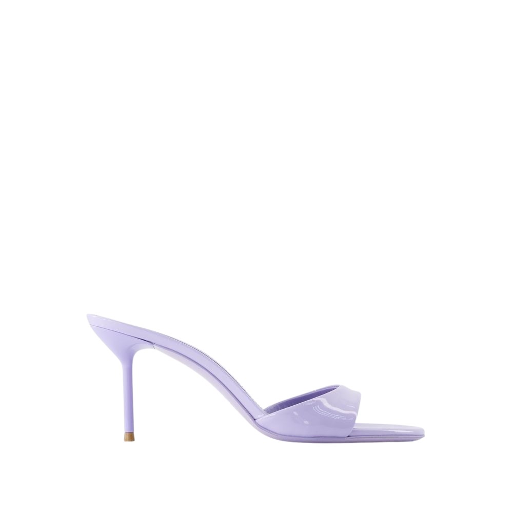 Shop Paris Texas Lidia 70 Pumps - Leather - Purple
