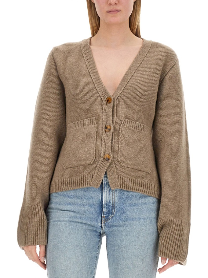 Khaite Scarlet Cashmere-blend Cardigan