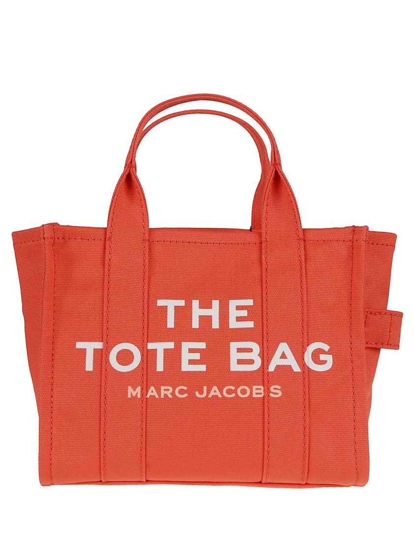 Marc Jacobs Structured Cotton Tote Bag With Zip Closure In Red