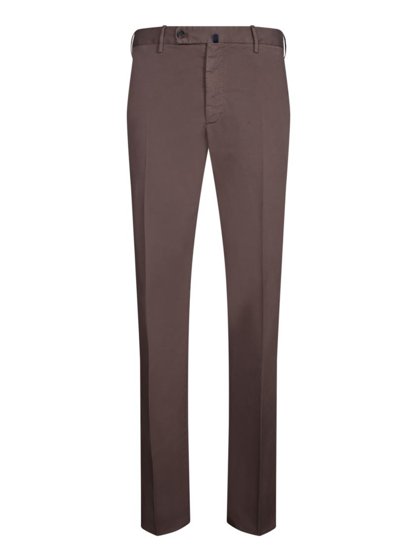 Incotex Tailored Brown Trousers With Comfortable Cotton-elastane Blend