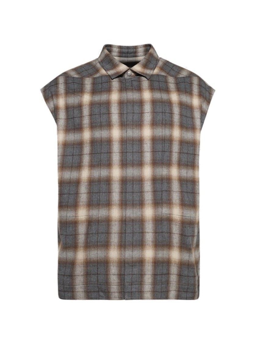 Rick Owens Jumbo Sleeveless Shirt Jacket