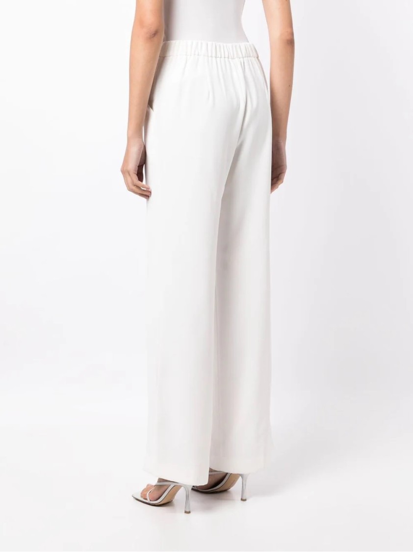 P.a.r.o.s.h . Wide-leg Tailored Pants With High Waist In White