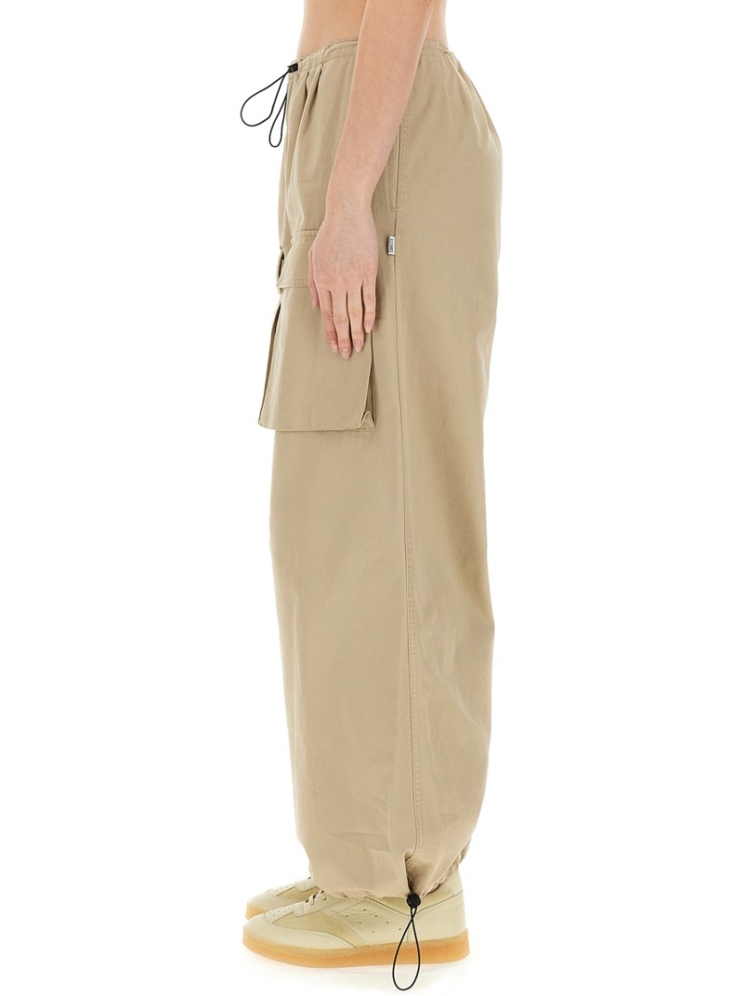 Mm6 Maison Margiela Utility Cargo Pants Drawstring Waist In Neutrals