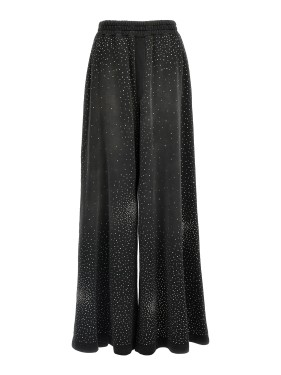 パンツ Giuseppe Di Morabito Wide-Leg Black Satin Cargo Pants Giuseppe Di Morabito -Leg Black Satin Cargo Pants | THE LIST