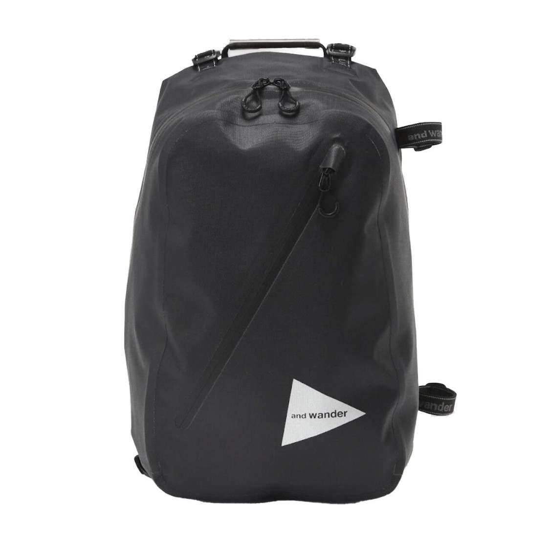And Wander Nylon Backpack With Prominent Front Logo In Black