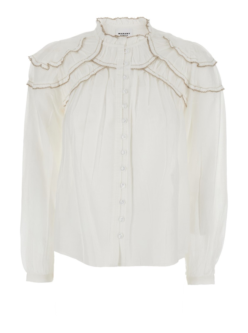 Isabel Marant Étoile Christa-ga Blouse In White