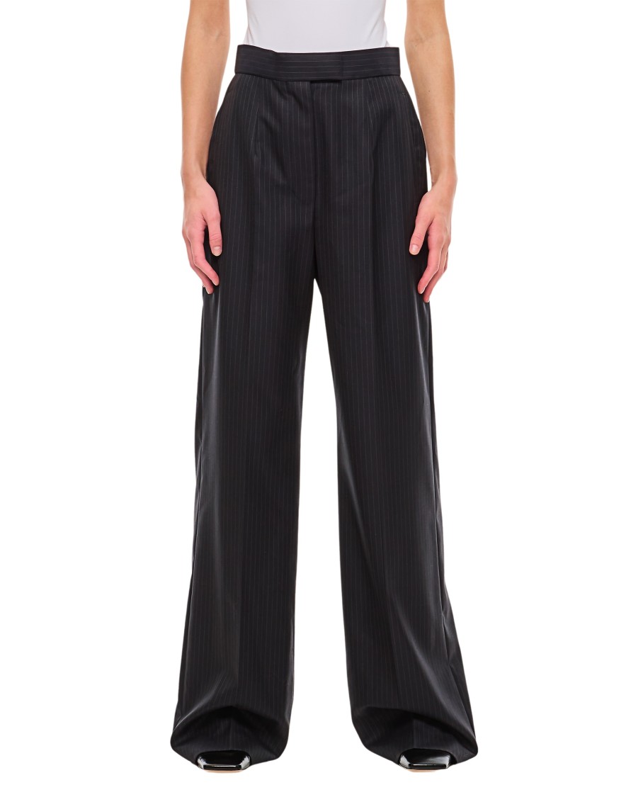 Alexander Mcqueen Wool Pinstripe Pants Straight | THE LIST