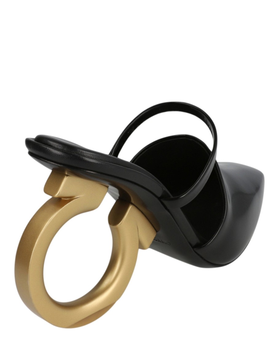 Ferragamo Elina Gancini Mule Heels