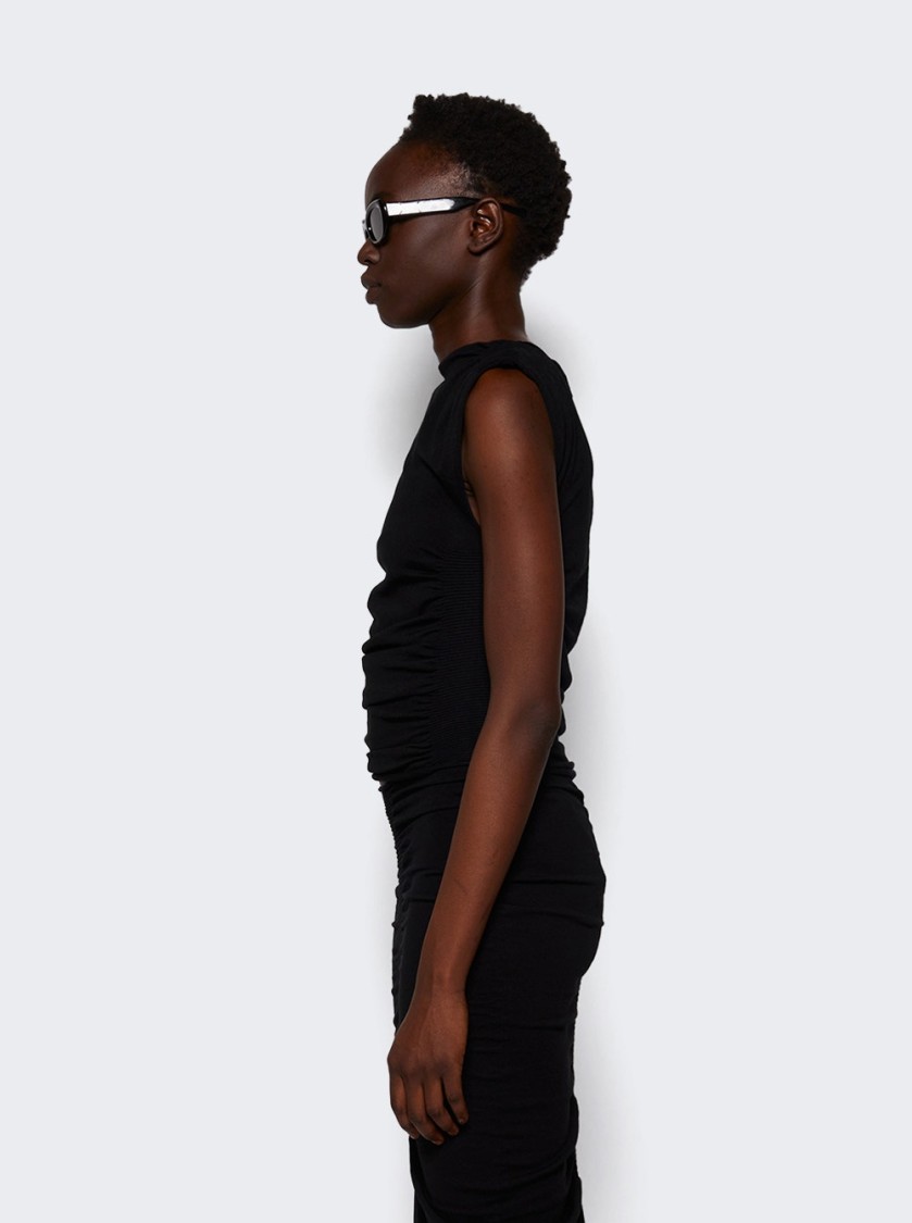 Alexander Wang Ruched Tank Top Black In Black