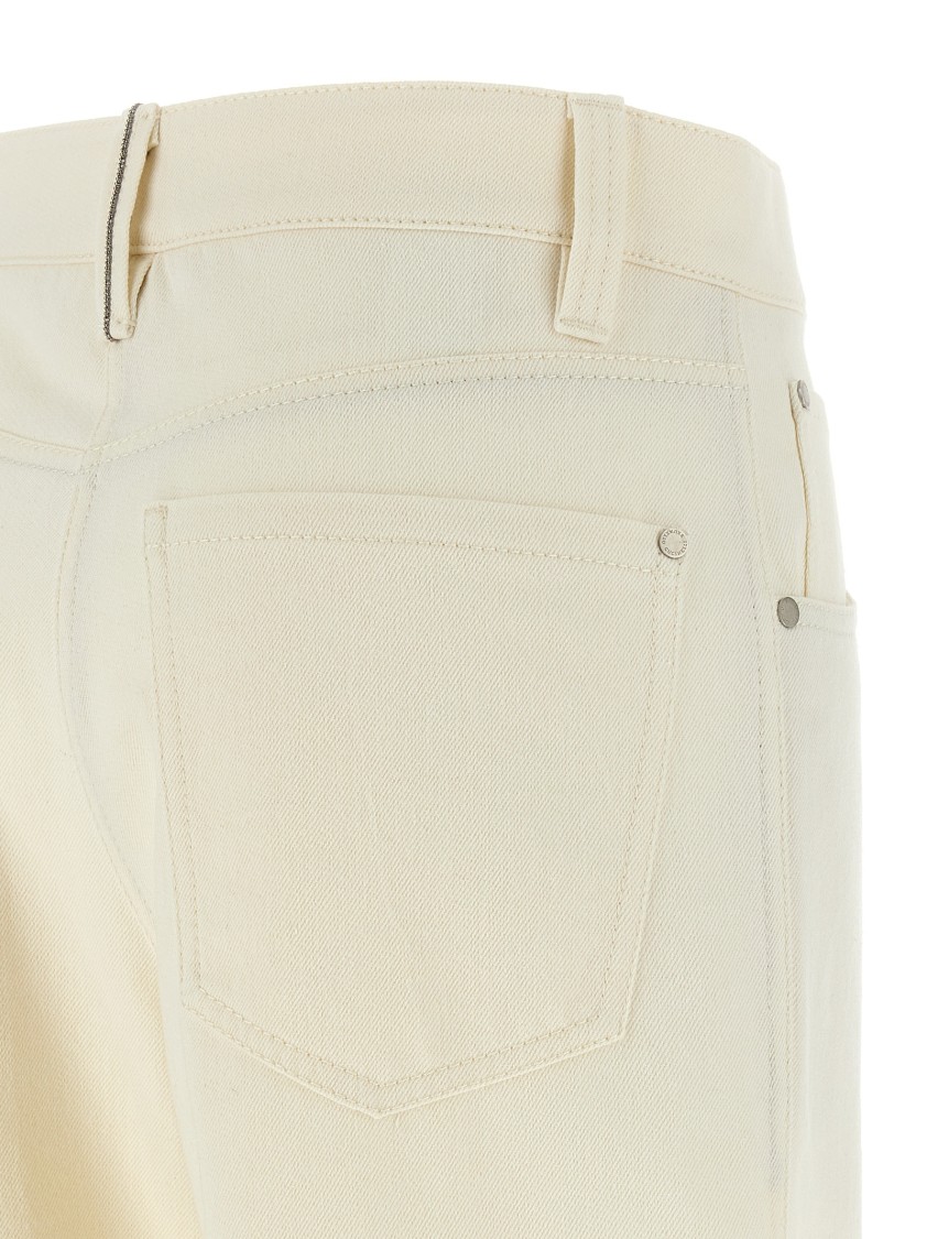 Brunello Cucinelli Crop Pants With Belt Loops And Pockets