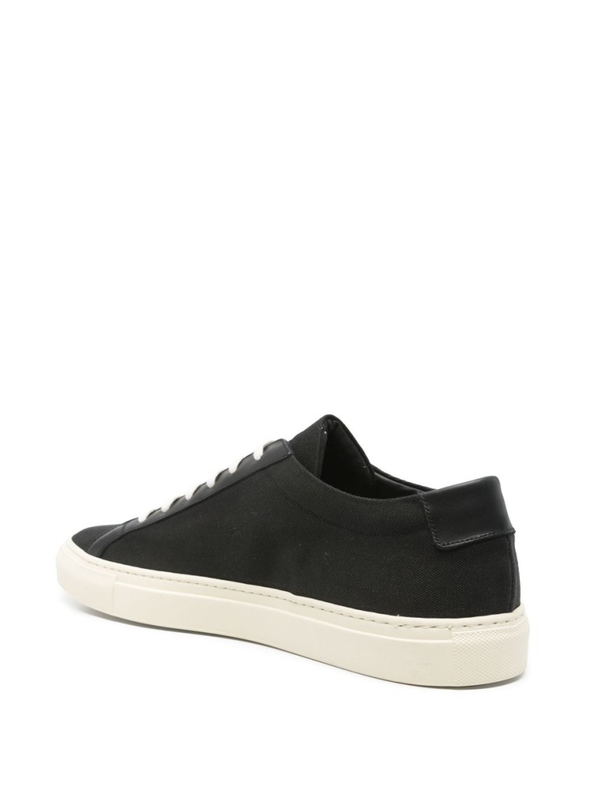 Common Projects Mens Black White Achilles Low Number-print Suede Low-top Trainers