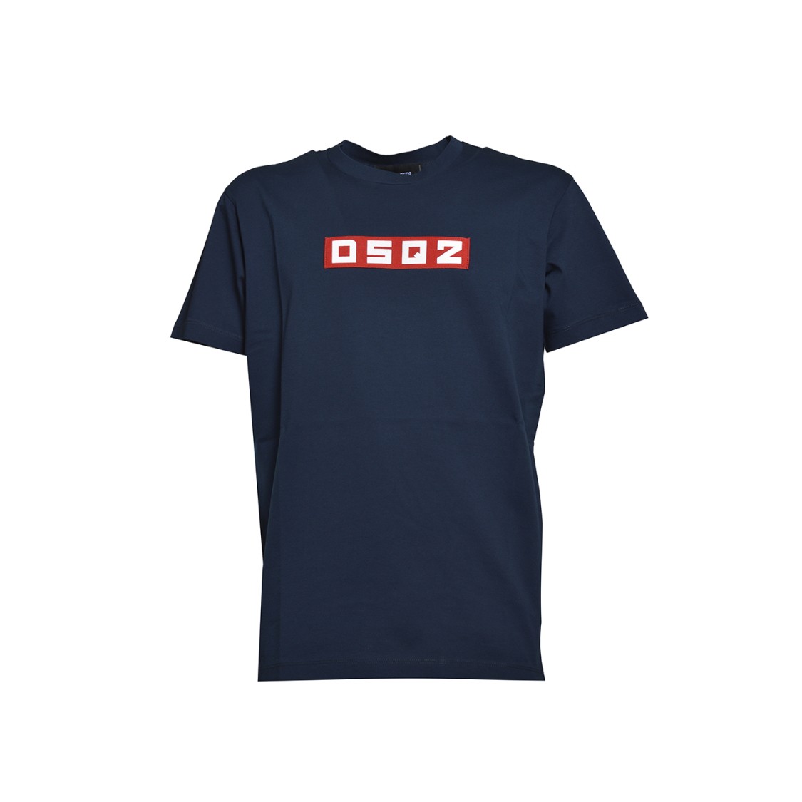 Dsquared2 D2 Logo Patch Crewneck T-shirt In Black