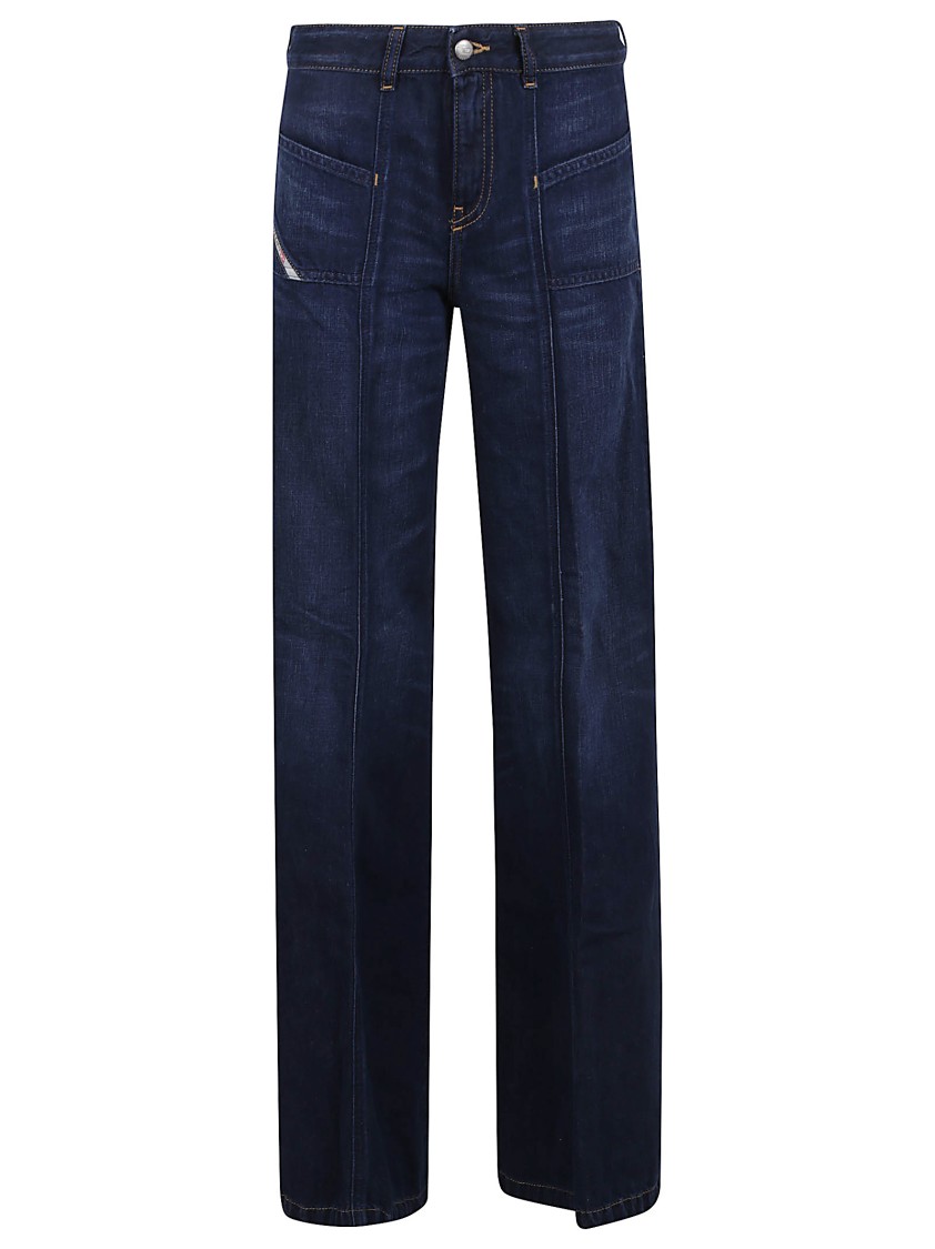 Diesel Straight-leg Dark Wash Jeans