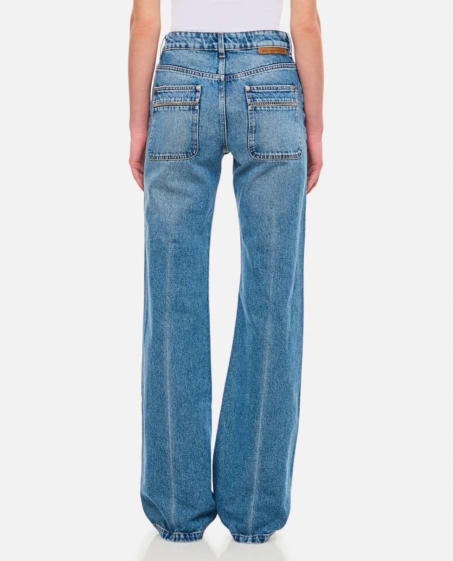 Stella Mccartney Chain Pocket Jeans In Blue