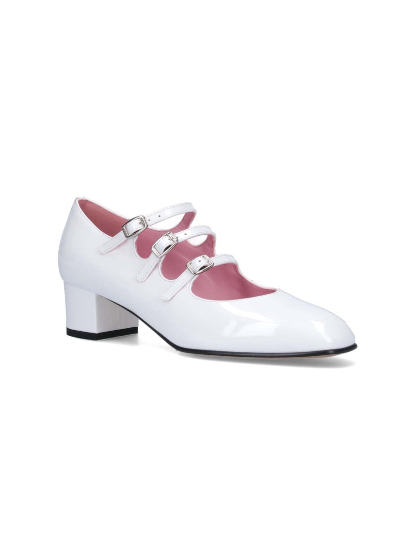 CAREL CAREL CAREL "KINA" BALLET FLATS – WHITE PATENT