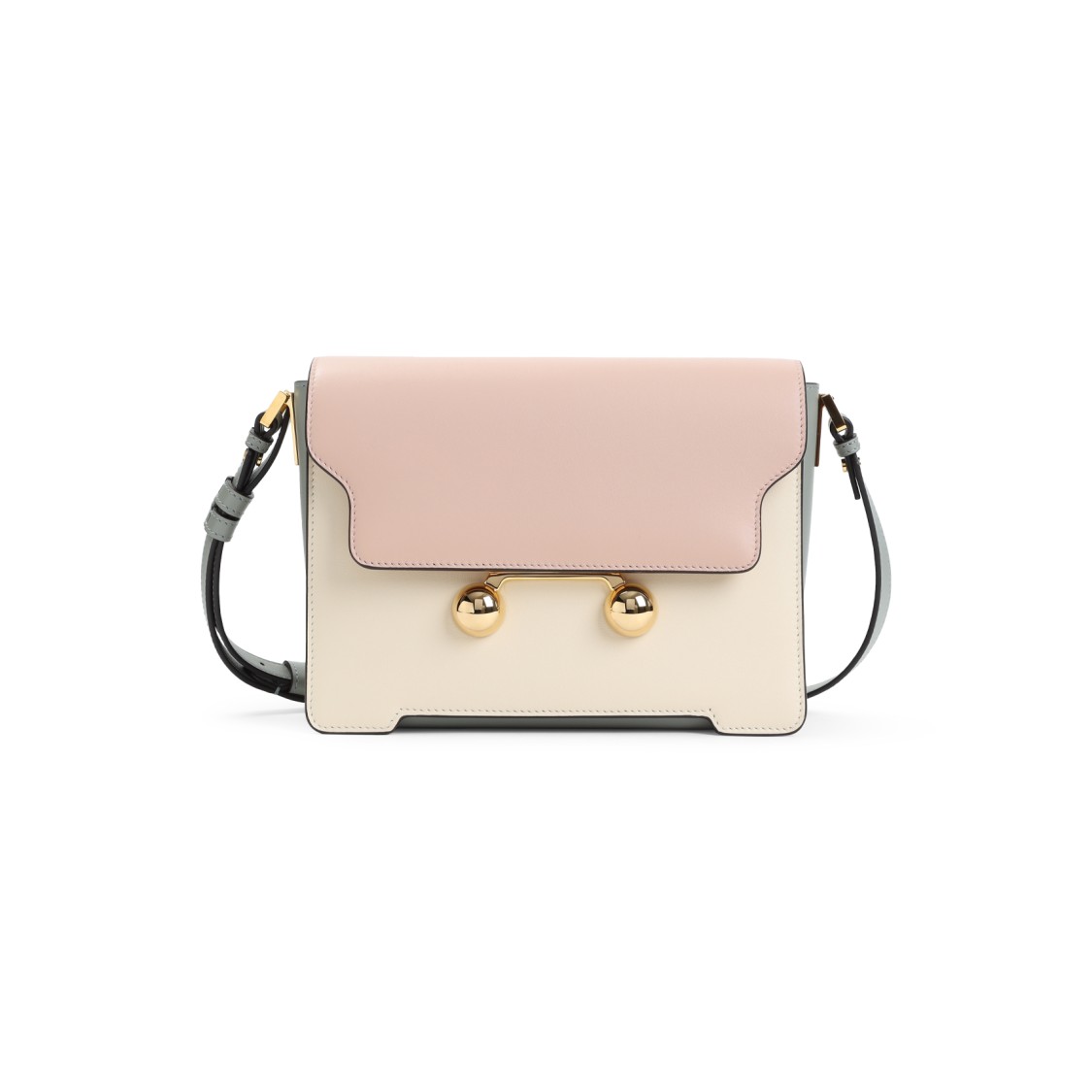 Marni Womens Zo878 Trunkaroo Colour-block Medium Leather Shoulder Bag In Multi