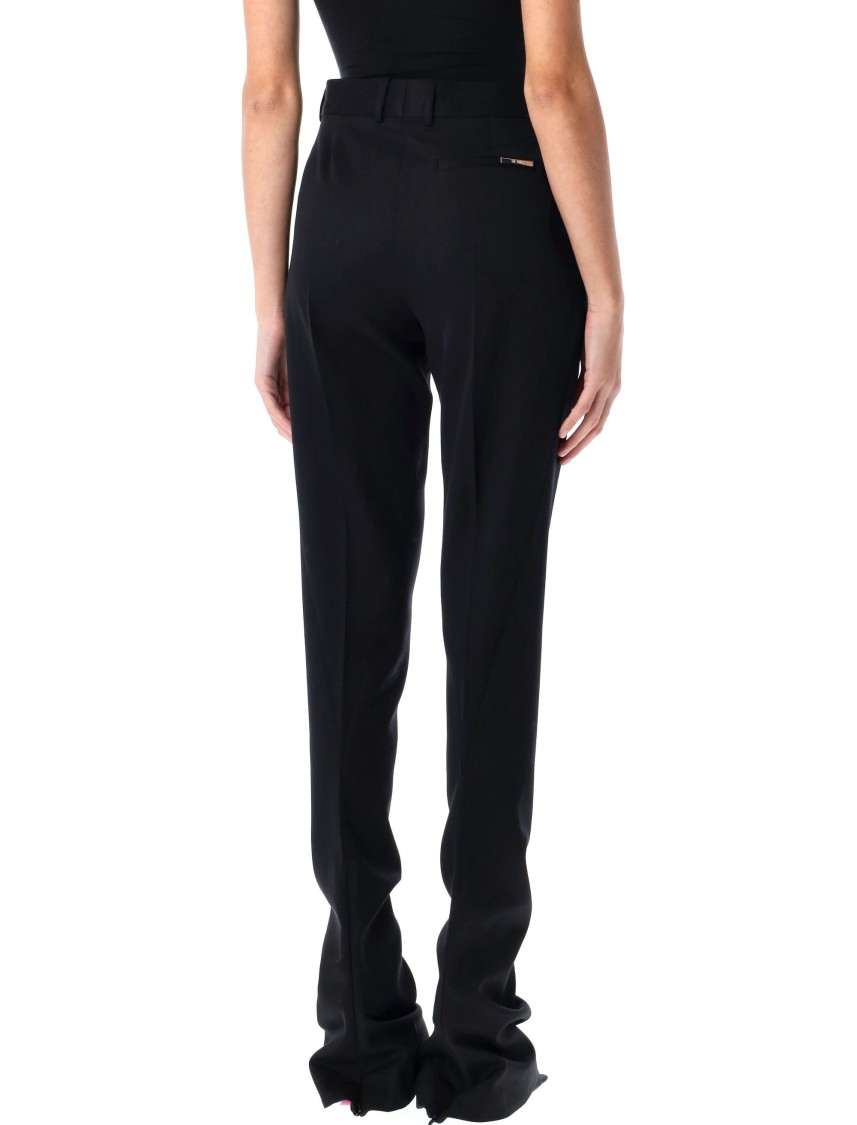 Attico Women's Low-waisted Trousers In Black
