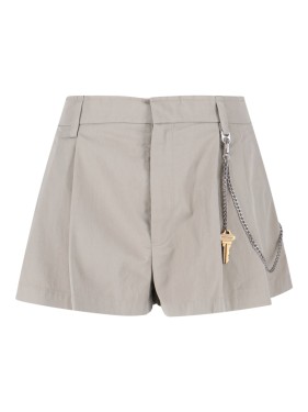 ショートパンツ Alexander Wang Beige Tailored Shorts With Chain Detail Alexander Wang Beige Tailored With Chain Detail | THE LIST
