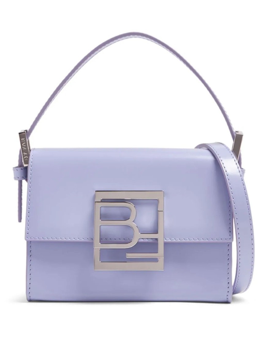 By Far Fran Bluebell Leather Handbag In Blue
