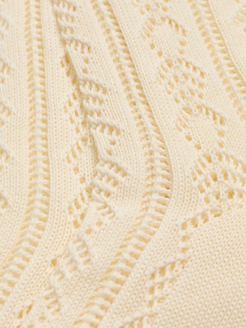 Valentino Ivory White Knitted Cotton Socks With Vlogo Signature In White
