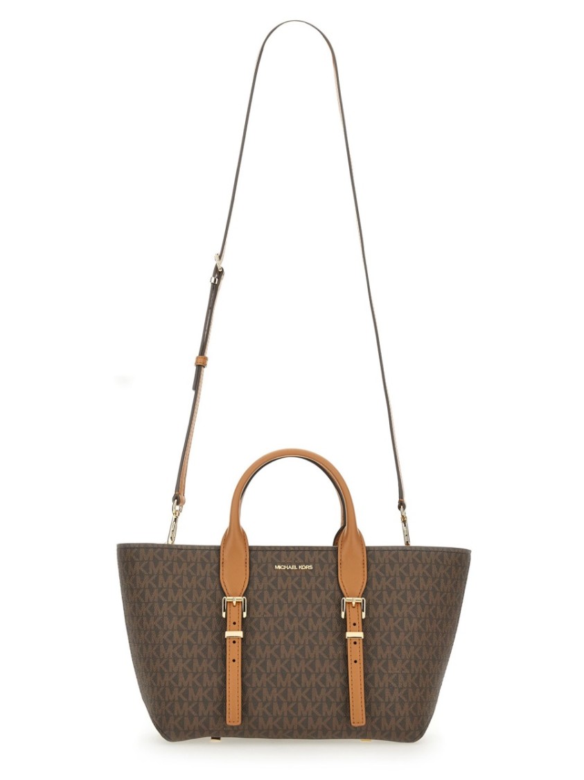 Michael Michael Kors Satchel Moore S Brown Camel Monogram In Brown