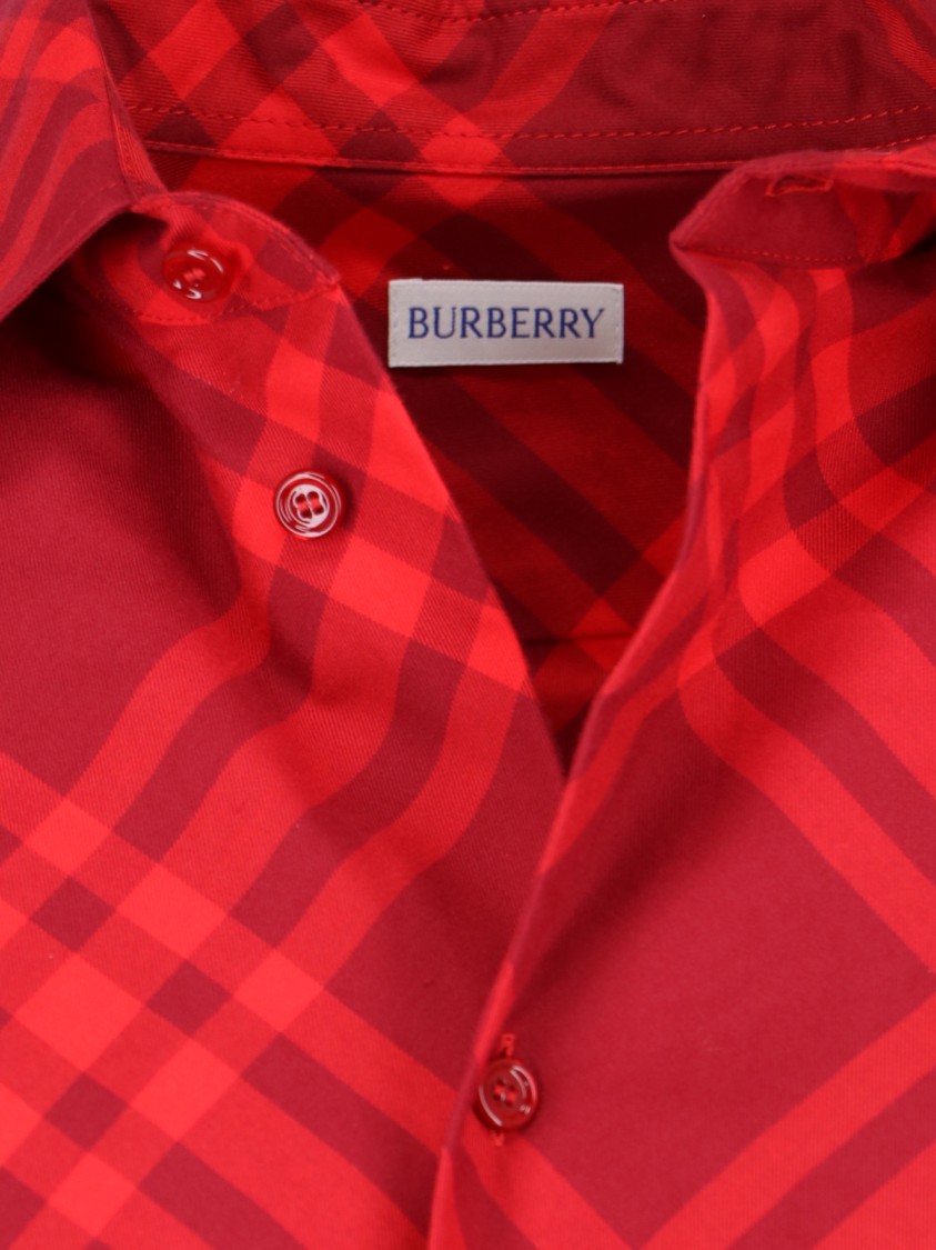 Burberry Plaid Long Sleeves Top