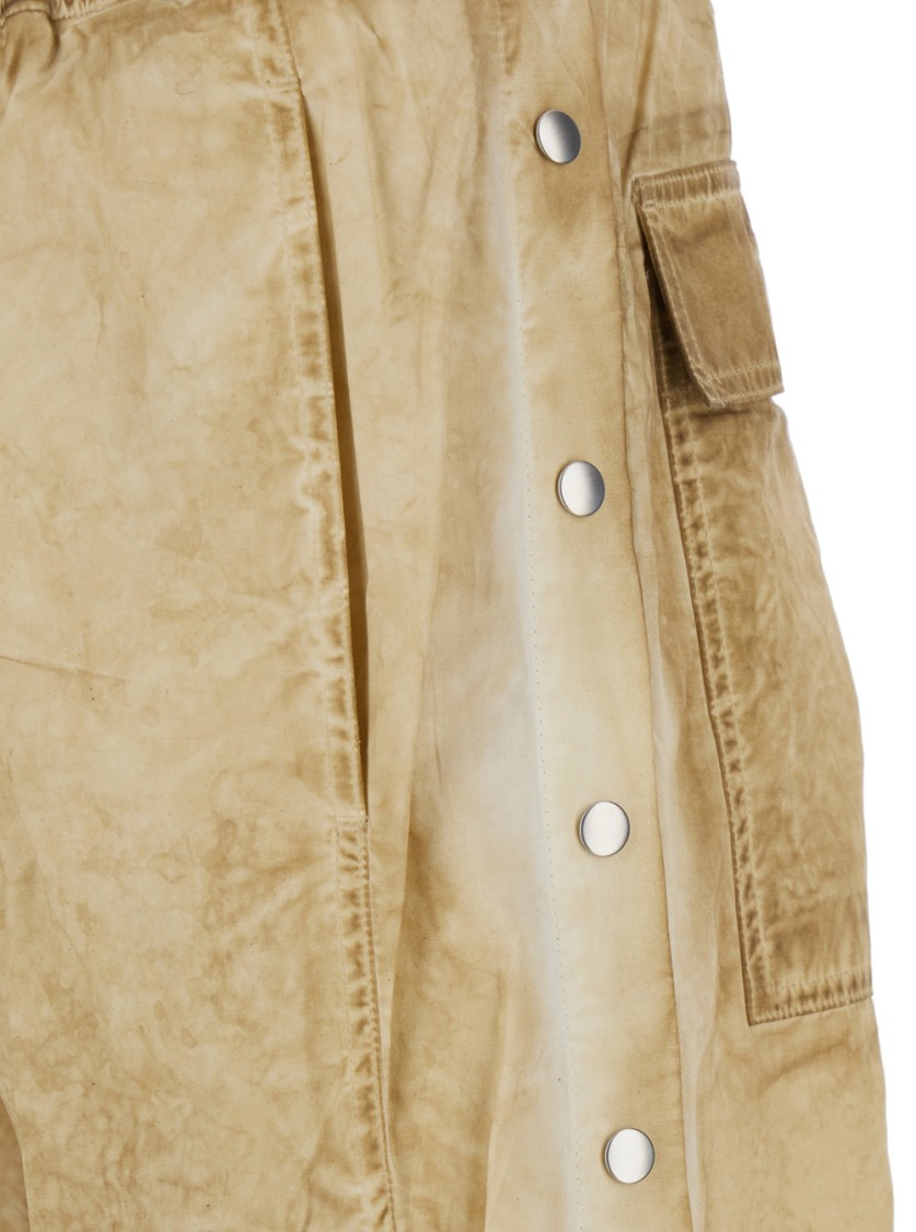 DRKSHDW DRKSHDW PUSHER PANTS WITH CRINKLED TEXTURE