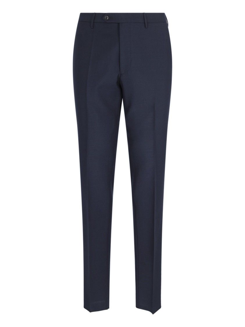 Tagliatore Vesuvio Single-breasted Suit In Blue Virgin Wool