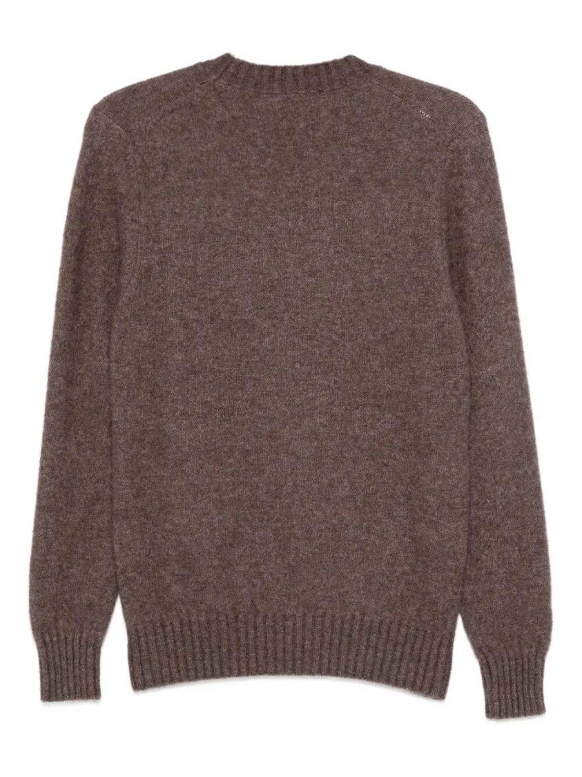 Piacenza 1733 Long Sleeve Crew-neck Sweater In Gray