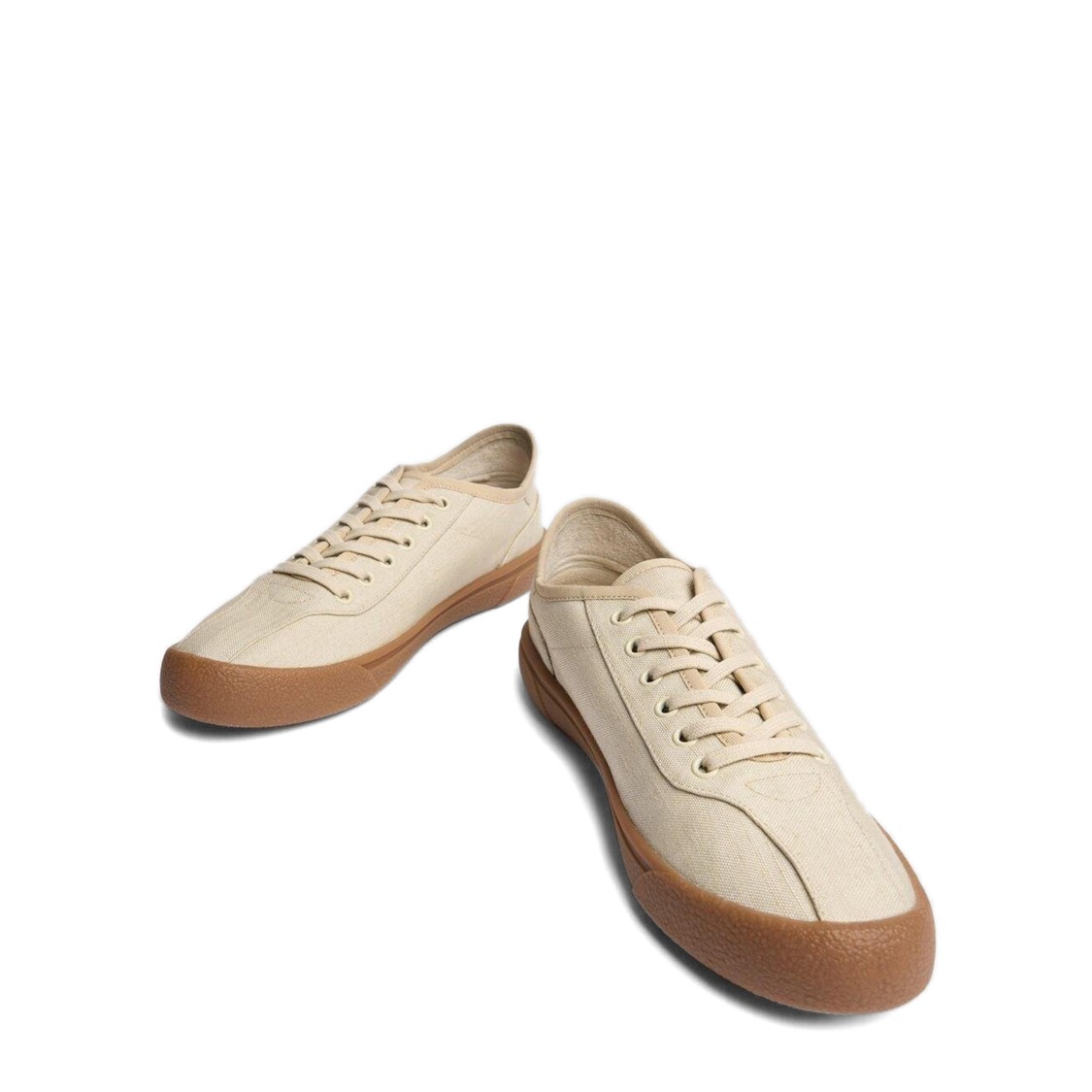 Shop The Row Beige Canvas Sneakers