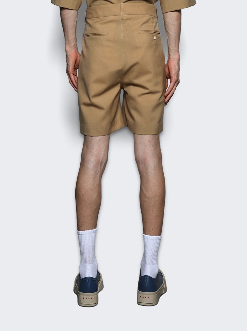 Shop Marni Tailored Shorts Beige In Brown