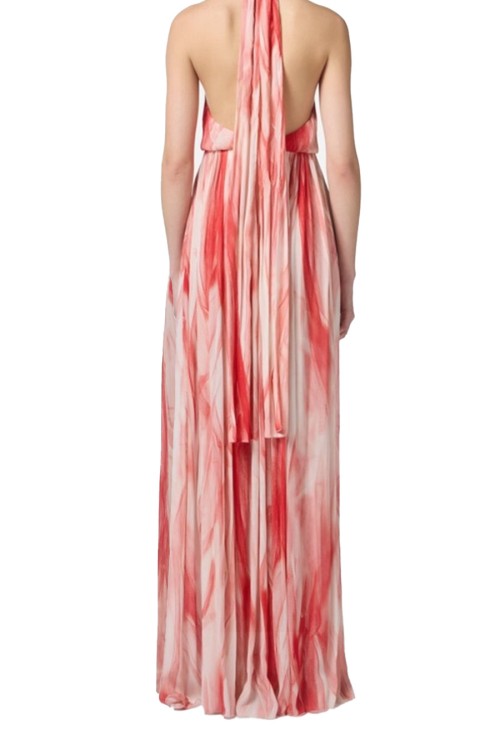 オールインワン・サロペット Elisabetta Franchi Maxi Dress With Halter Neck Elisabetta Franchi Halterneck Sequined Maxi Dress | Silver