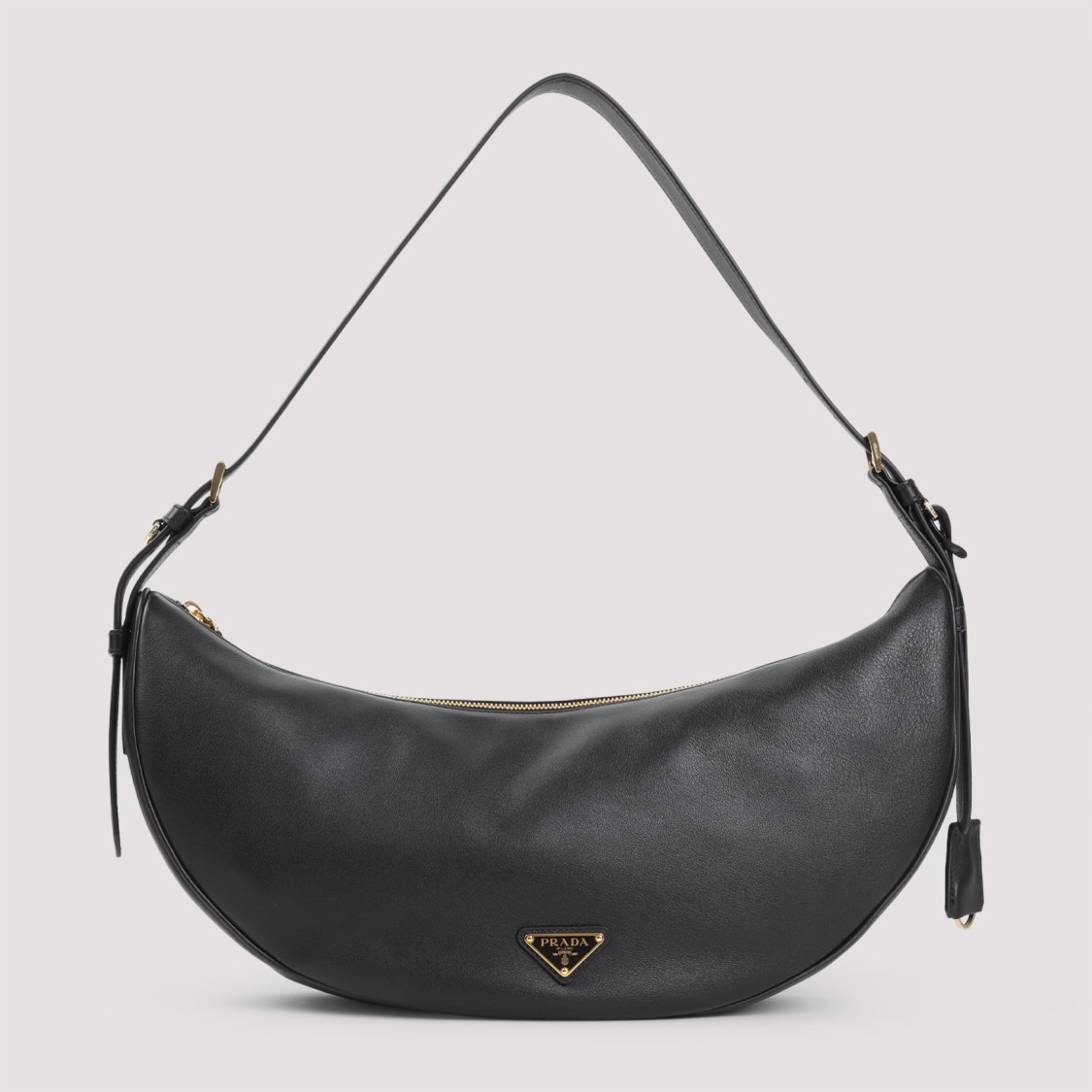 Prada Re-nylon And Leather Medium Top-handle Bag With Padlock