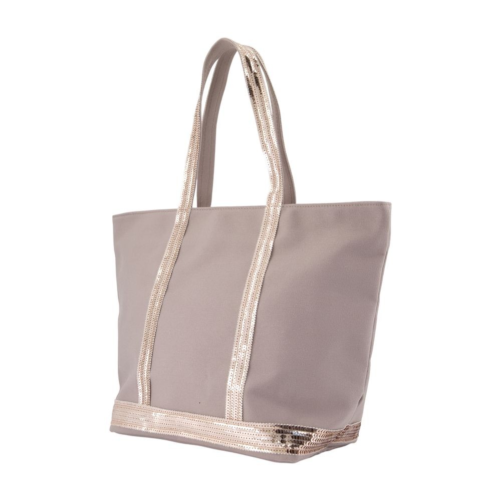 Vanessa Bruno M Zippe Shopper Bag - Cotton - Neutral In Gray