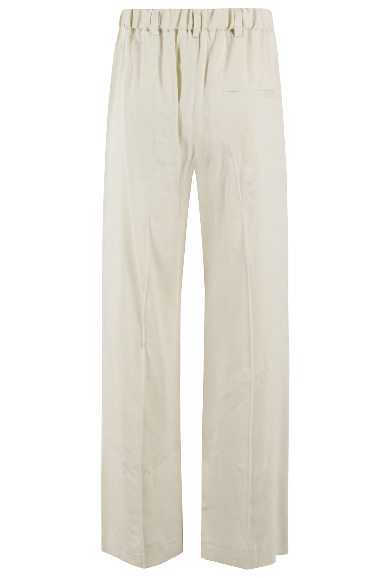 TELA TELA RELAXED-FIT PANTS WITH ELASTIC WAISTBAND AND ANGLED POCKETS