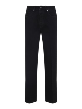 デニム・ジーパン Givenchy Blue Jeans With Logo Patch On The Rear Givenchy Blue Denim Logo Patch Detail Straight Leg Jeans S