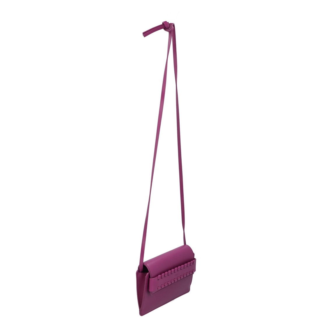 Chloé Shoulder Bag With Braided Detail Purple