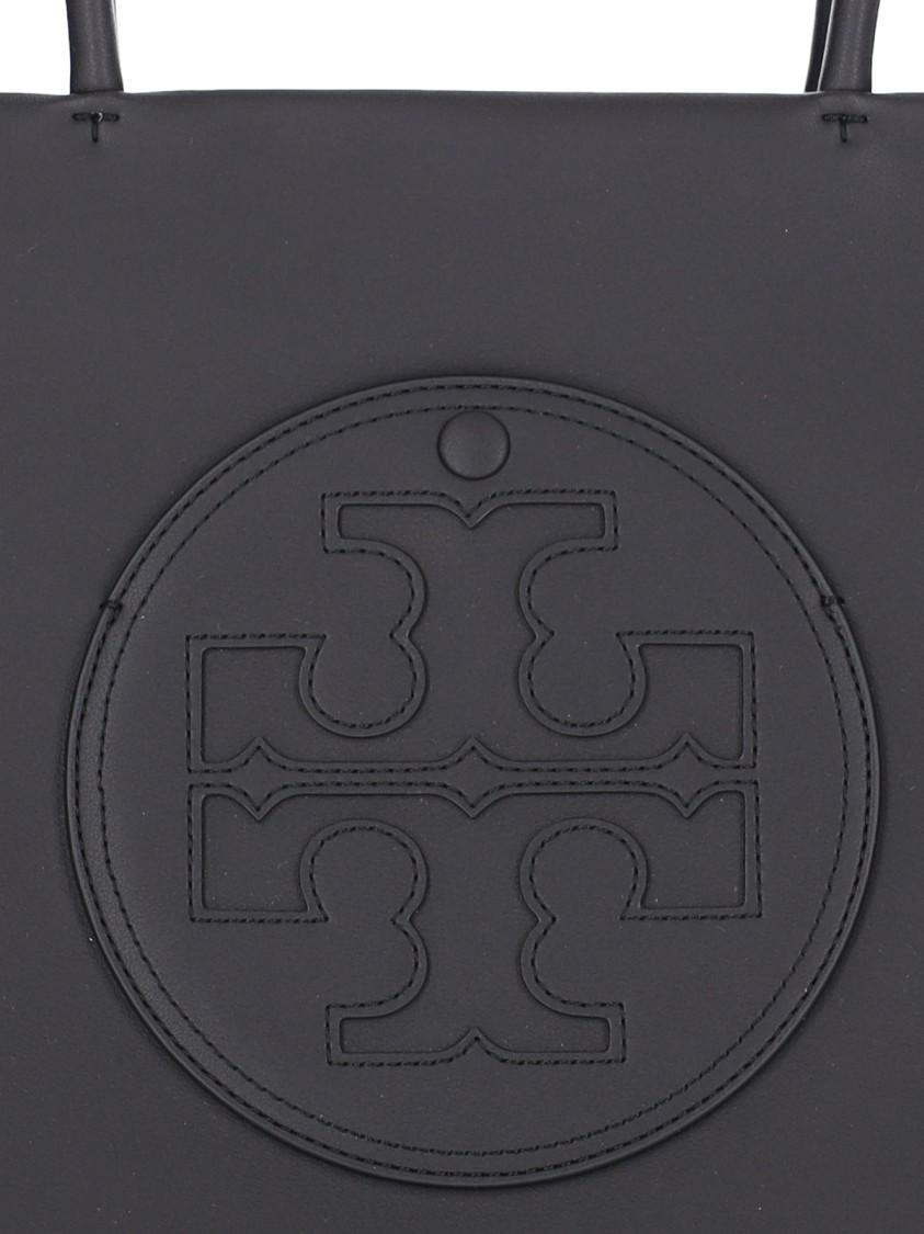 Tory Burch Small Black Tote With Double 't' Logo
