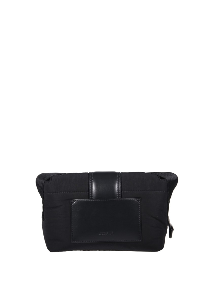 Jacquemus Compact Nylon Messenger Bag With Adjustable Shoulder Strap In Black