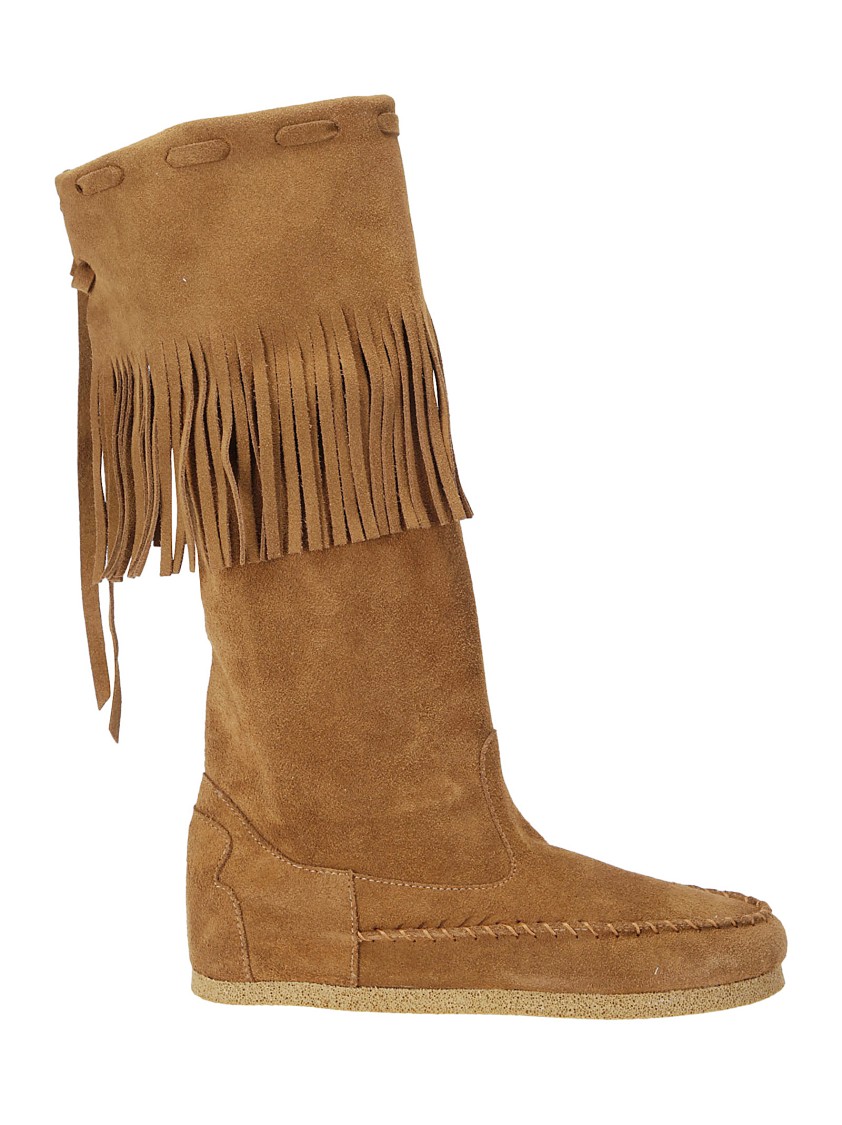 ブーツその他 P.A.R.O.S.H. Brown Suede Boots With Festoon Hem P.a.r.o.s.h . Brown Suede Boots With Festoon Hem | ModeSens