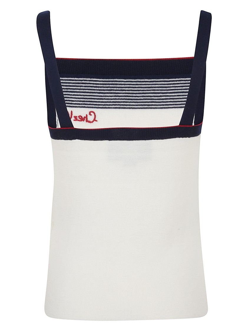 Valentino Top In Lana Avorio Donna In White