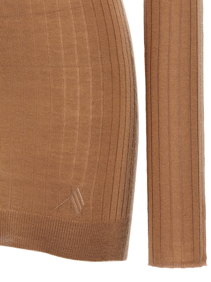 オールインワン・サロペット The Attico Ribbed Cashmere And Silk Knit Mini Dress The Attico Ribbed Cashmere And Silk Knit Mini Dress | ShopSimon