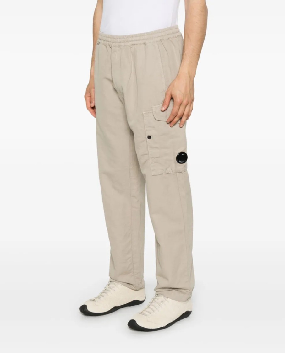 C.p. Company Regular Fit Cotton Linen Pants