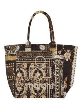 トートバッグ Yenky Gz Shopper Bag - Isabel Marant - Cotton - Khaki Isabel Marant Yenky Gz Shopper Bag - Cotton - Khaki | ShopSimon