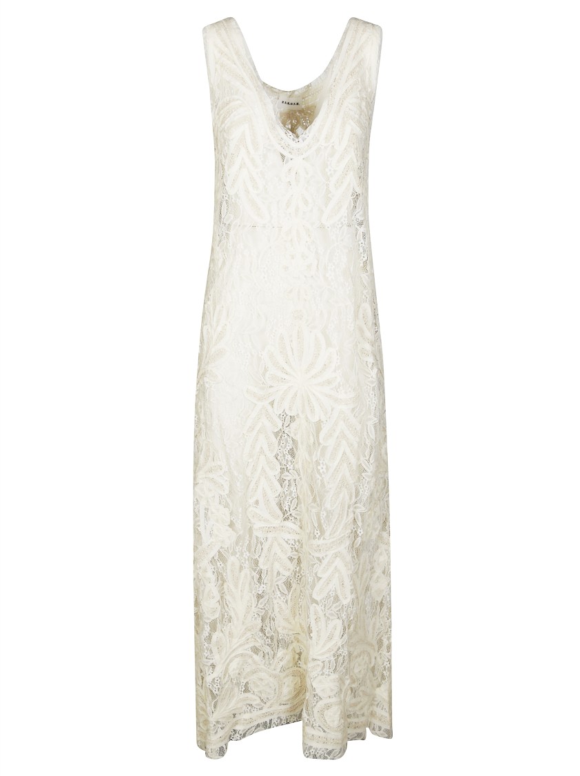 P.a.r.o.s.h Parosh Maxi Dress With Intricate Lace Design