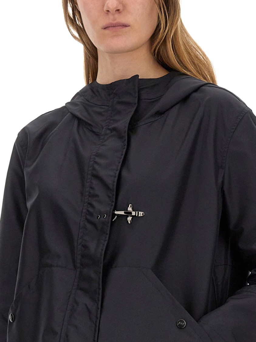 Shop Fay Stretch Gabardine Caban In Blue