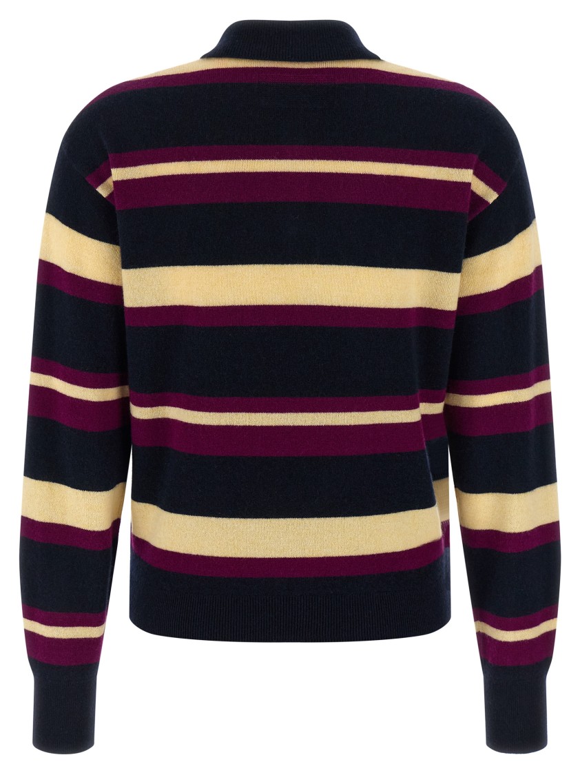 Guest In Residence Collegiate Stripe Polo Multicolor In Multi