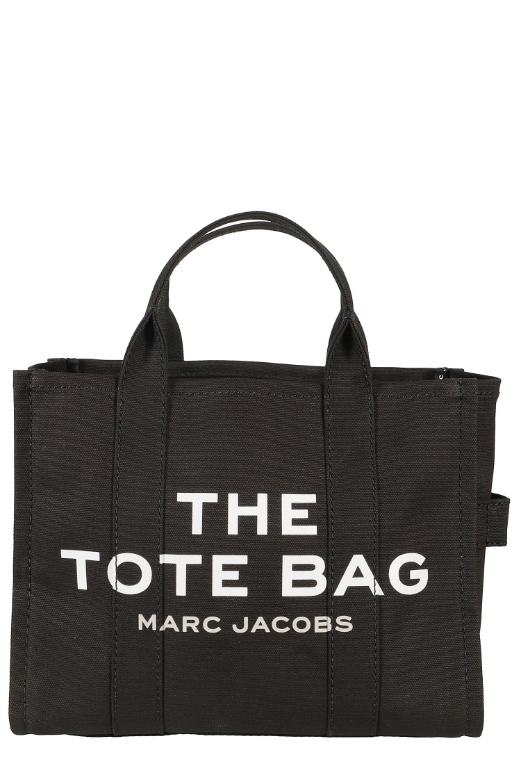 Shop Marc Jacobs Structured Canvas Tote In Black