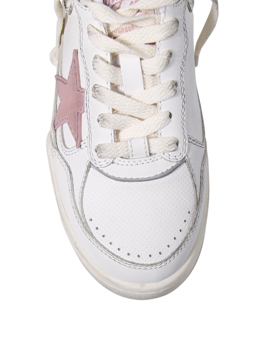 Golden Goose Low-top Sneakers With Cow Leather In White